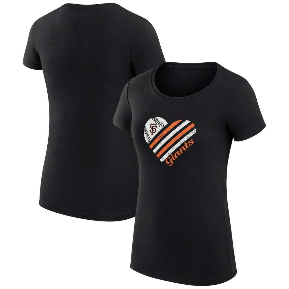 San Francisco Giants G-III 4Her by Carl Banks Women's Super-Slim Fit Lightweight Heart Graphic T-Shirt | MLB Near me