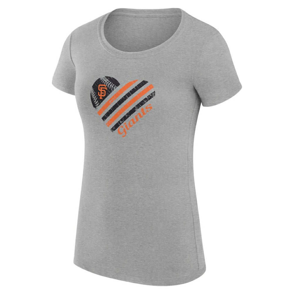 San Francisco Giants G-III 4Her by Carl Banks Women's Super-Slim Fit Lightweight Heart Graphic T-Shirt | MLB Near me