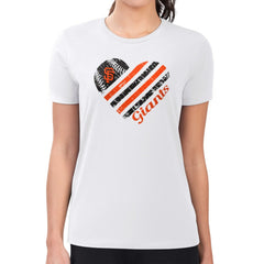 San Francisco Giants G-III 4Her by Carl Banks Women's Super-Slim Fit Lightweight Heart Graphic T-Shirt | MLB Shop