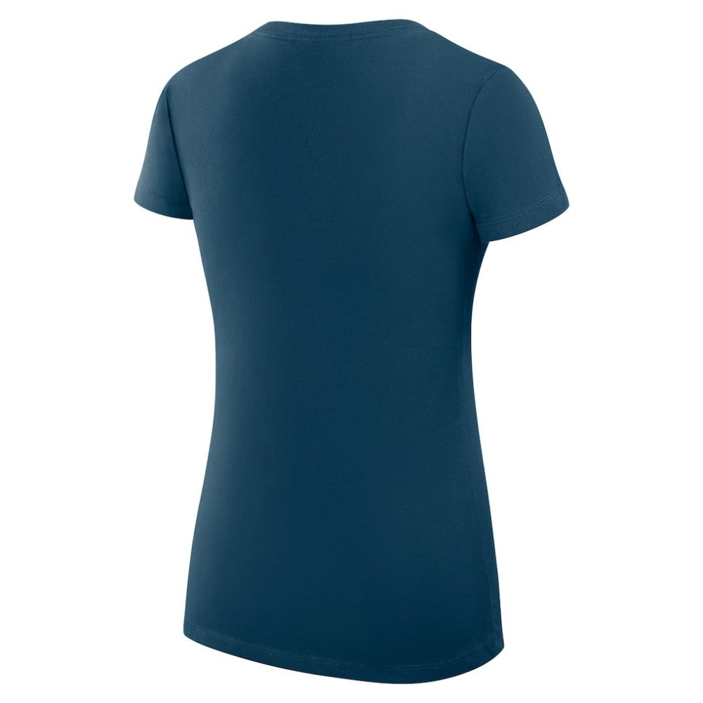 Seattle Mariners G-III 4Her by Carl Banks Women's Super-Slim Fit Lightweight Heart V-Neck T-Shirt | MLB For sale