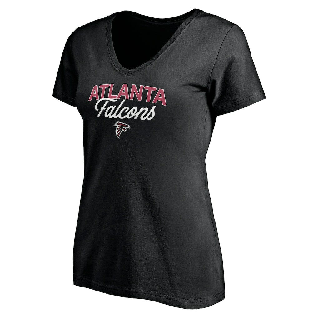 Atlanta Falcons  Women's Depth Chart V-Neck T-Shirt