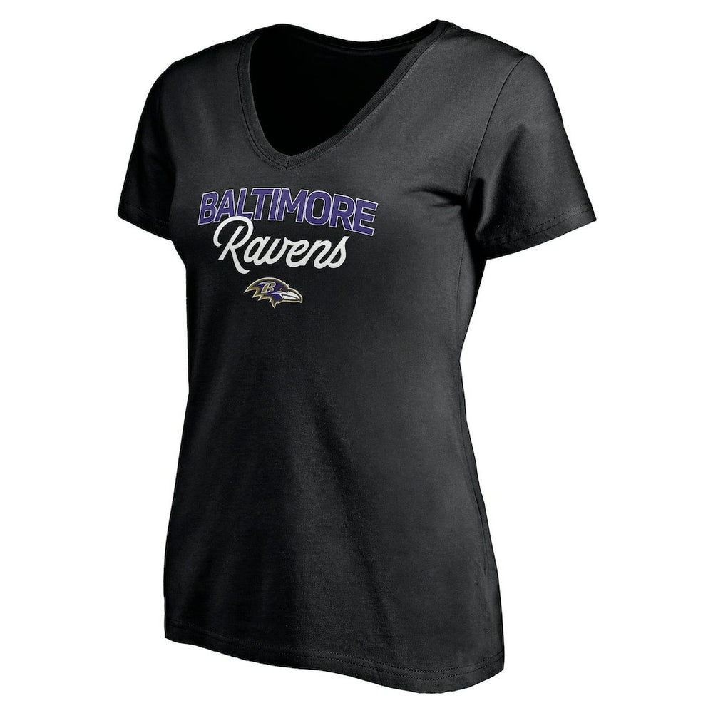 Baltimore Ravens  Women's Depth Chart V-Neck T-Shirt