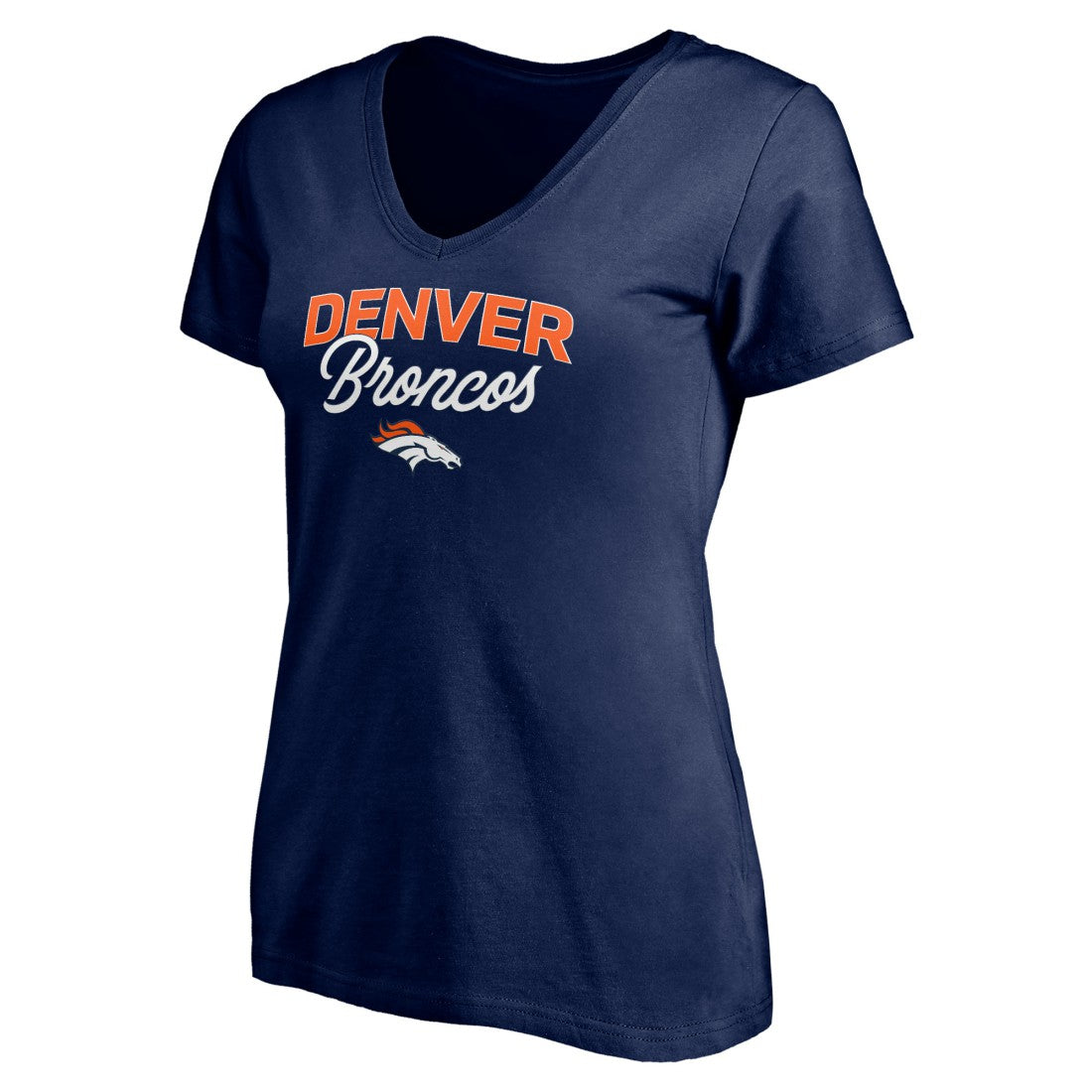 Denver Broncos  Women's Depth Chart V-Neck T-Shirt