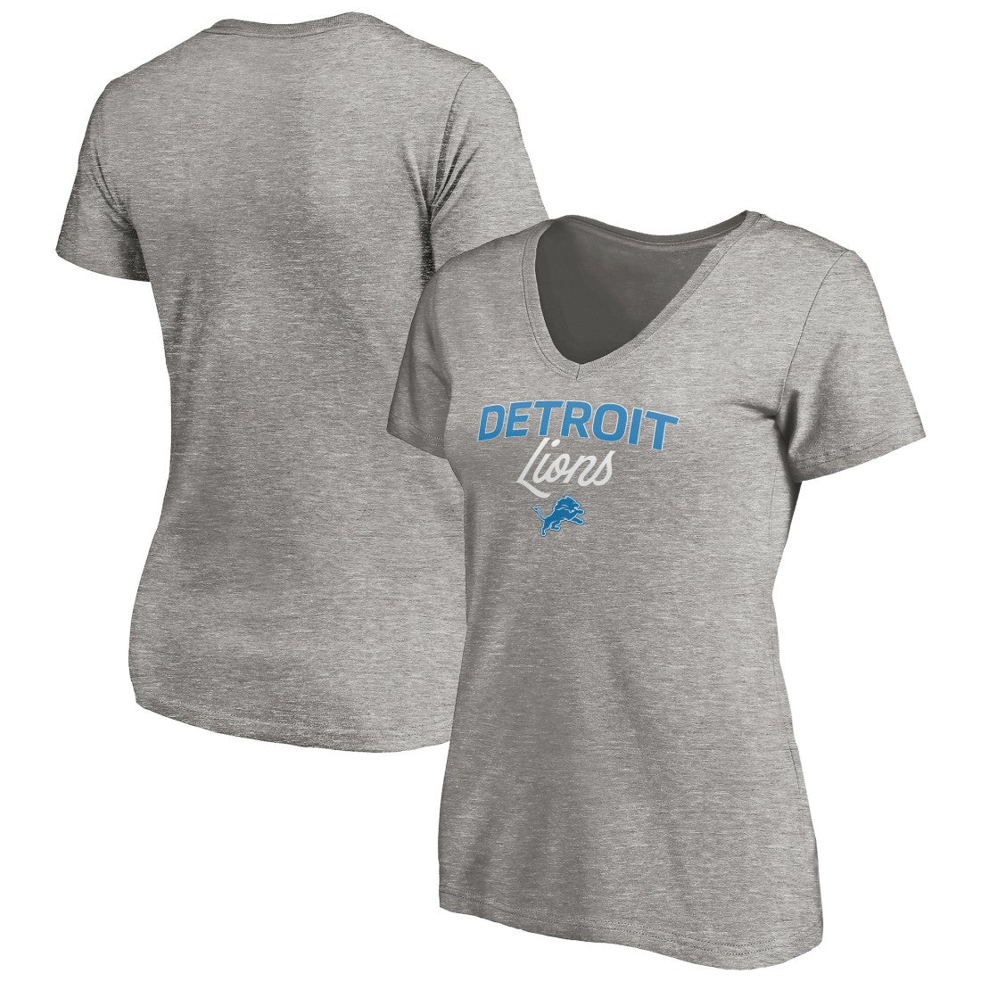 Detroit Lions  Women's Depth Chart V-Neck T-Shirt