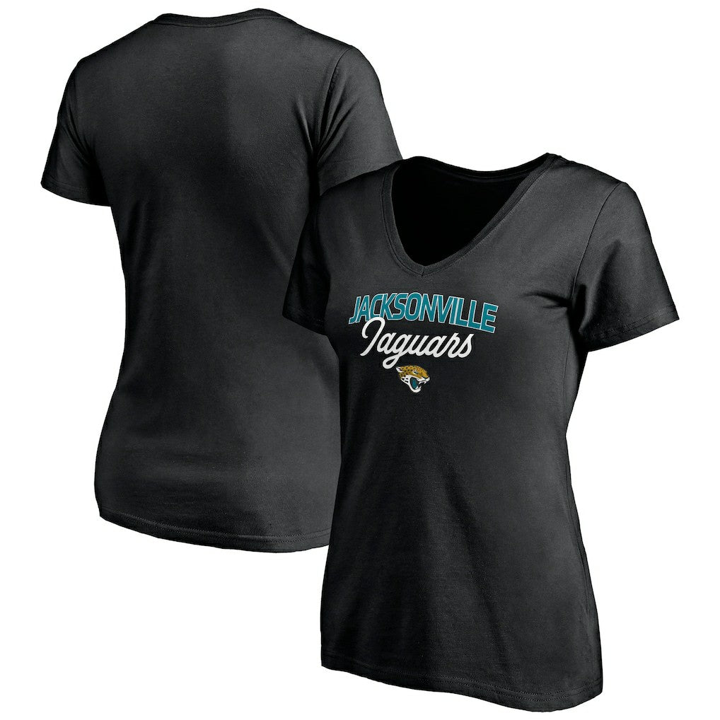 Jacksonville Jaguars  Women's Depth Chart V-Neck T-Shirt