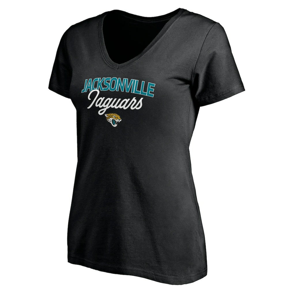 Jacksonville Jaguars  Women's Depth Chart V-Neck T-Shirt