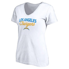 Los Angeles Chargers  Women's Depth Chart V-Neck T-Shirt