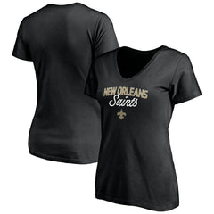 New Orleans Saints  Women's Depth Chart V-Neck T-Shirt
