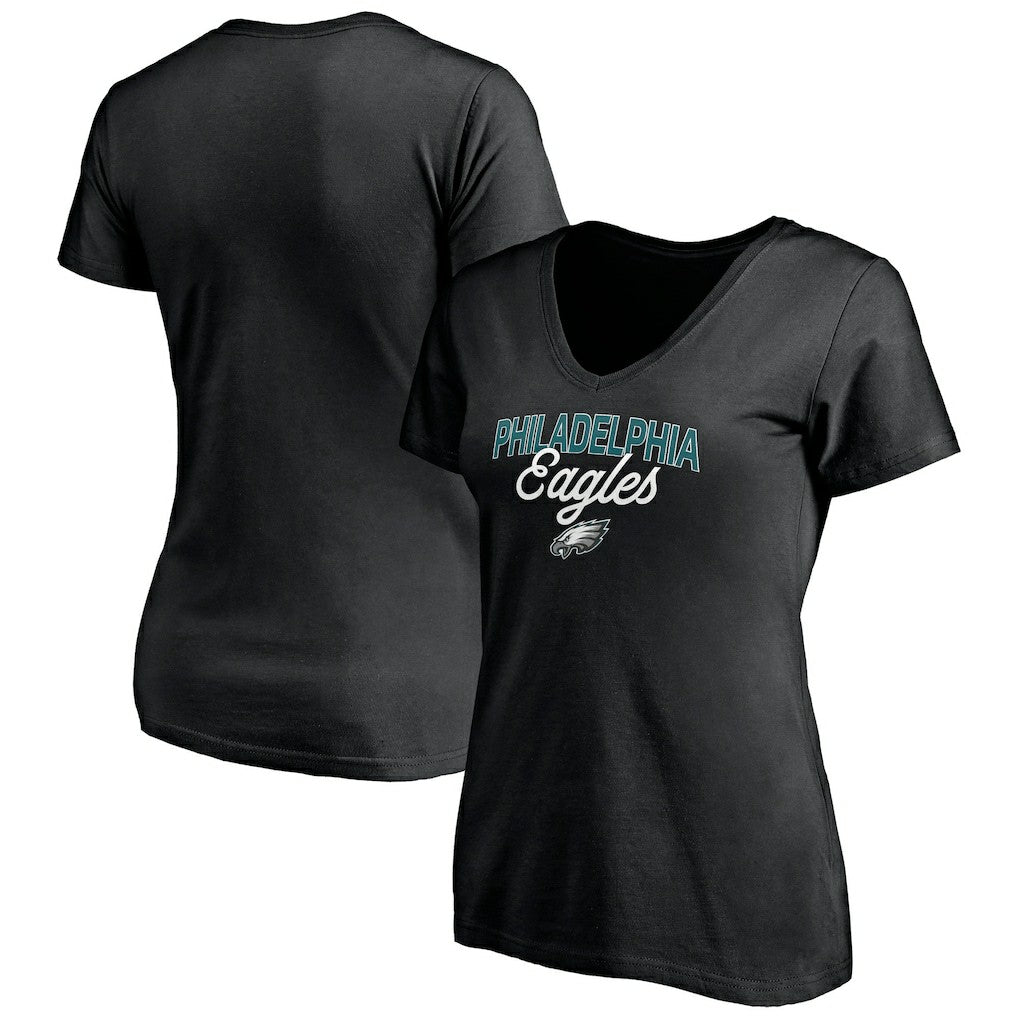 Philadelphia Eagles  Women's Depth Chart V-Neck T-Shirt