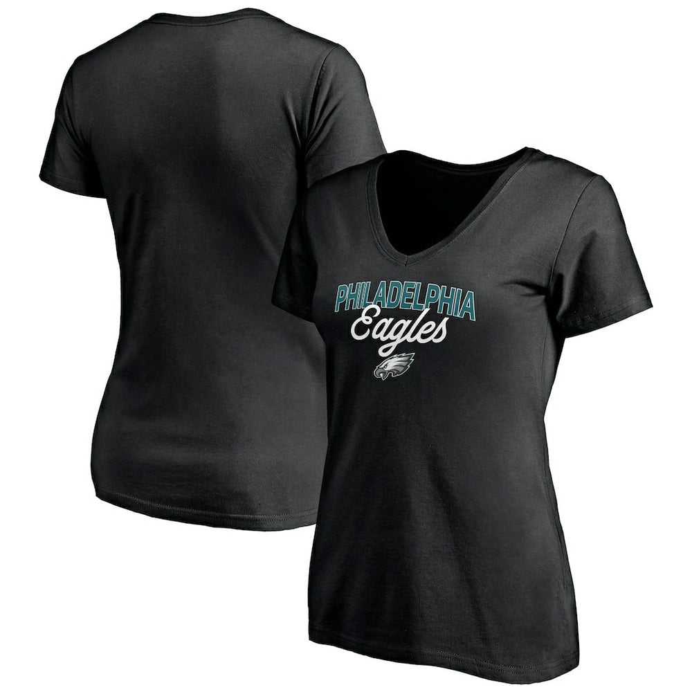 Philadelphia Eagles  Women's Depth Chart V-Neck T-Shirt
