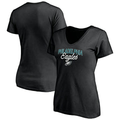 Philadelphia Eagles  Women's Depth Chart V-Neck T-Shirt