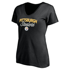 Pittsburgh Steelers  Women's Depth Chart V-Neck T-Shirt