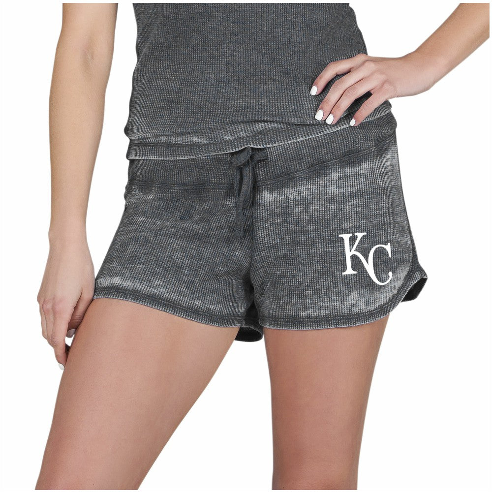 Kansas City Royals Concepts Sport Women's Resurgence Waffle Knit Shorts | MLB For sale