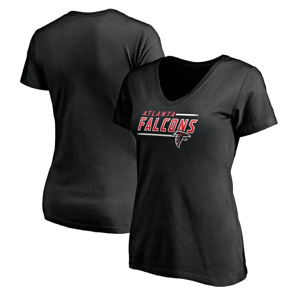 Atlanta Falcons  Women's Mascot In Bounds V-Neck T-Shirt
