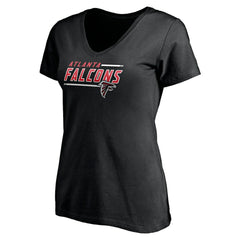 Atlanta Falcons  Women's Mascot In Bounds V-Neck T-Shirt