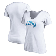 Detroit Lions  Women's Mascot In Bounds V-Neck T-Shirt