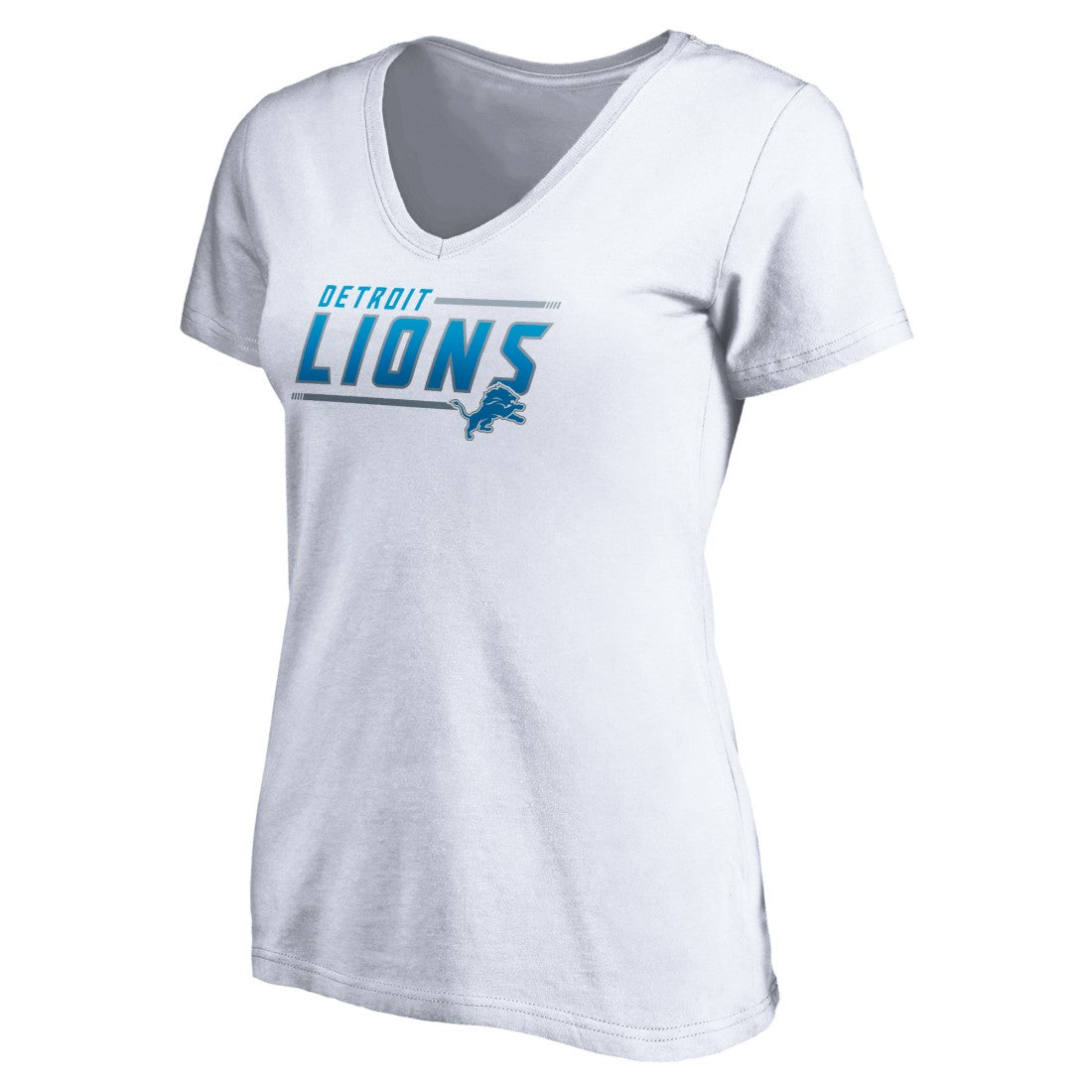 Detroit Lions  Women's Mascot In Bounds V-Neck T-Shirt