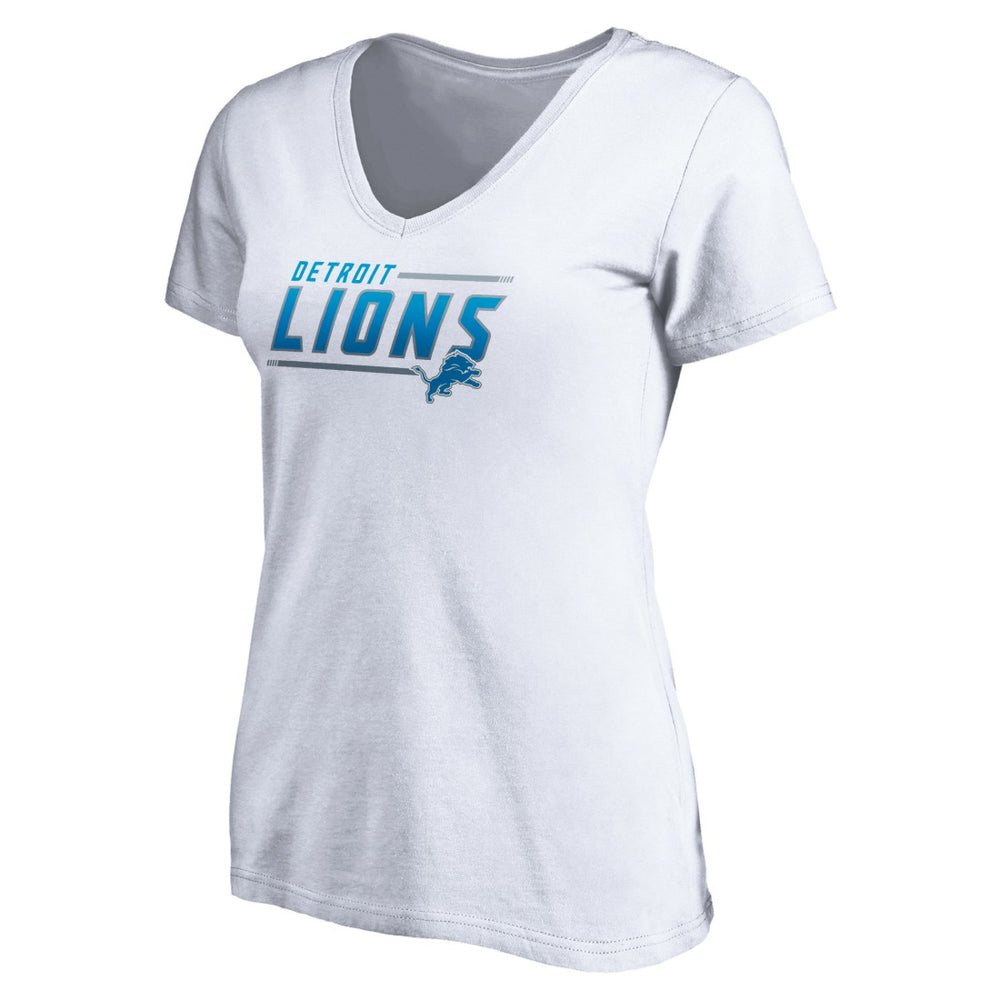 Detroit Lions  Women's Mascot In Bounds V-Neck T-Shirt