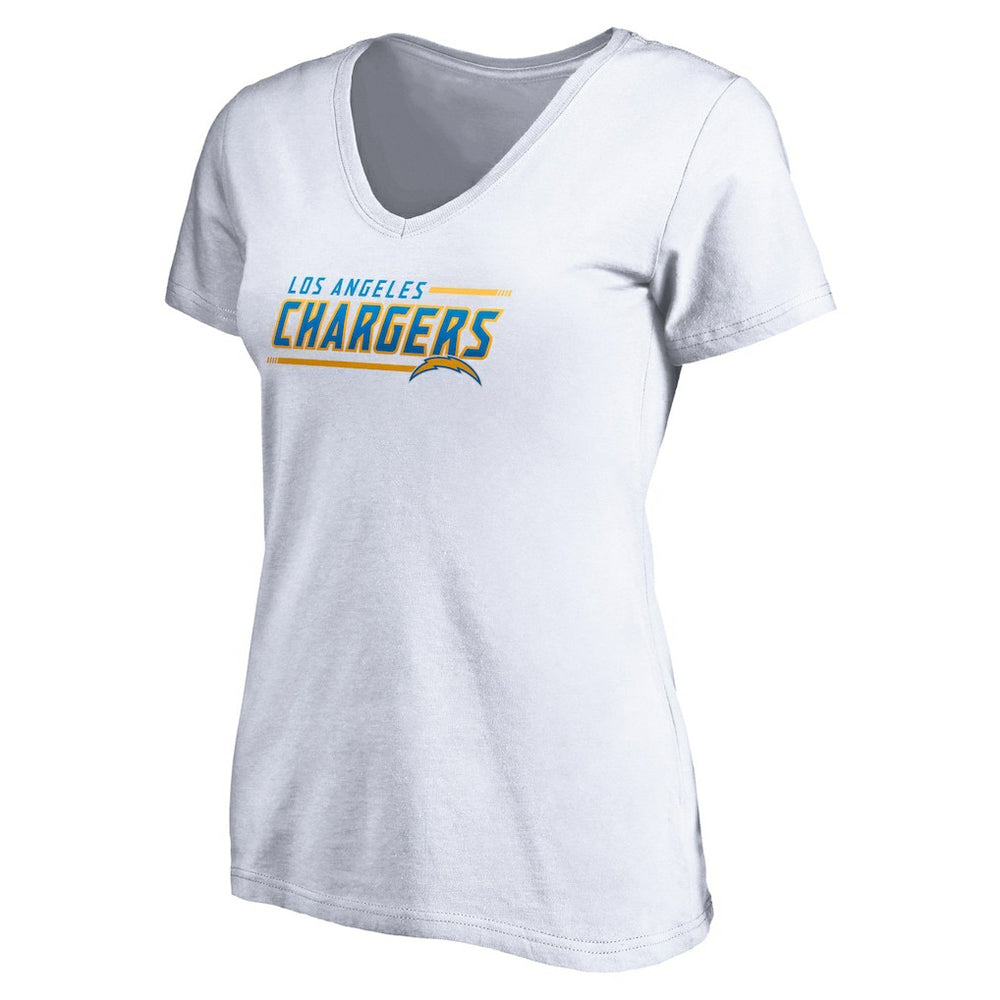 Los Angeles Chargers  Women's Mascot In Bounds V-Neck T-Shirt