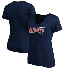 New England Patriots  Women's Mascot In Bounds V-Neck T-Shirt