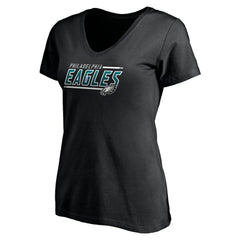 Philadelphia Eagles  Women's Mascot In Bounds V-Neck T-Shirt