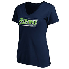 Seattle Seahawks  Women's Mascot In Bounds V-Neck T-Shirt