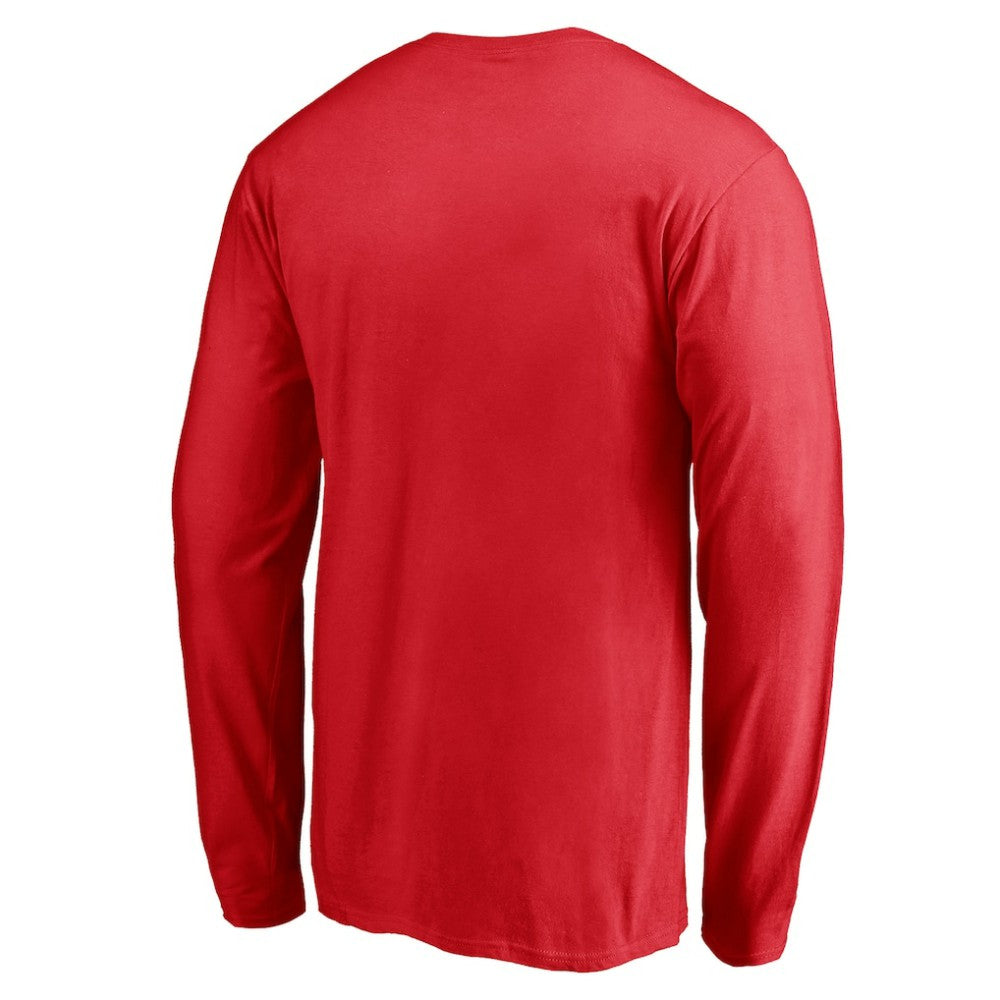 Chicago Blackhawks Team Arch Knockout Long Sleeve T-Shirt For Sale