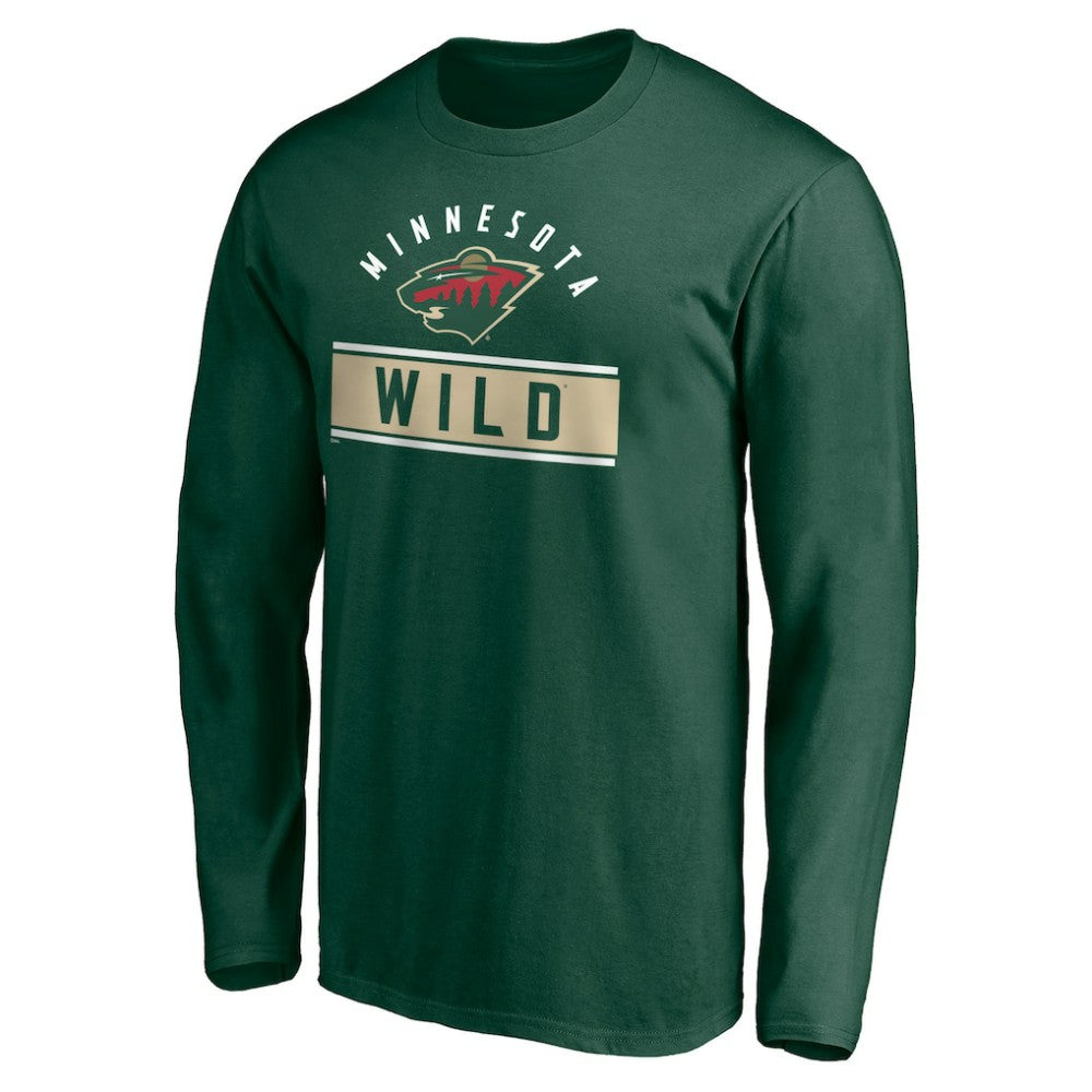 Minnesota Wild Team Arch Knockout Long Sleeve T-Shirt For Sale