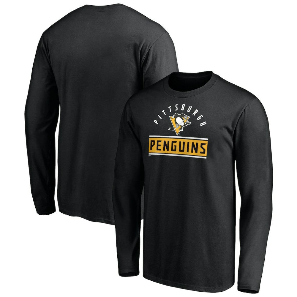 Pittsburgh Penguins Team Arch Knockout Long Sleeve T-Shirt Outlet