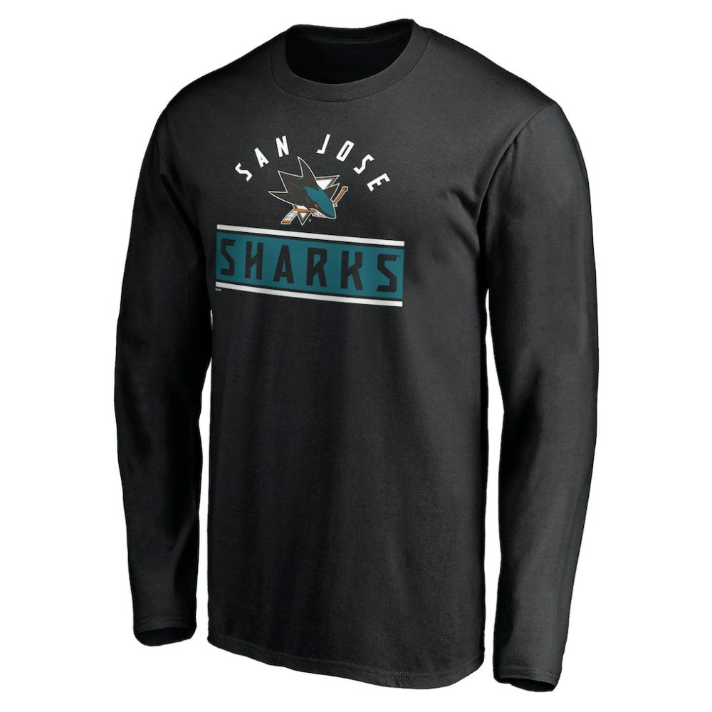 San Jose Sharks Team Arch Knockout Long Sleeve T-Shirt Online