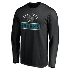 San Jose Sharks Team Arch Knockout Long Sleeve T-Shirt Online