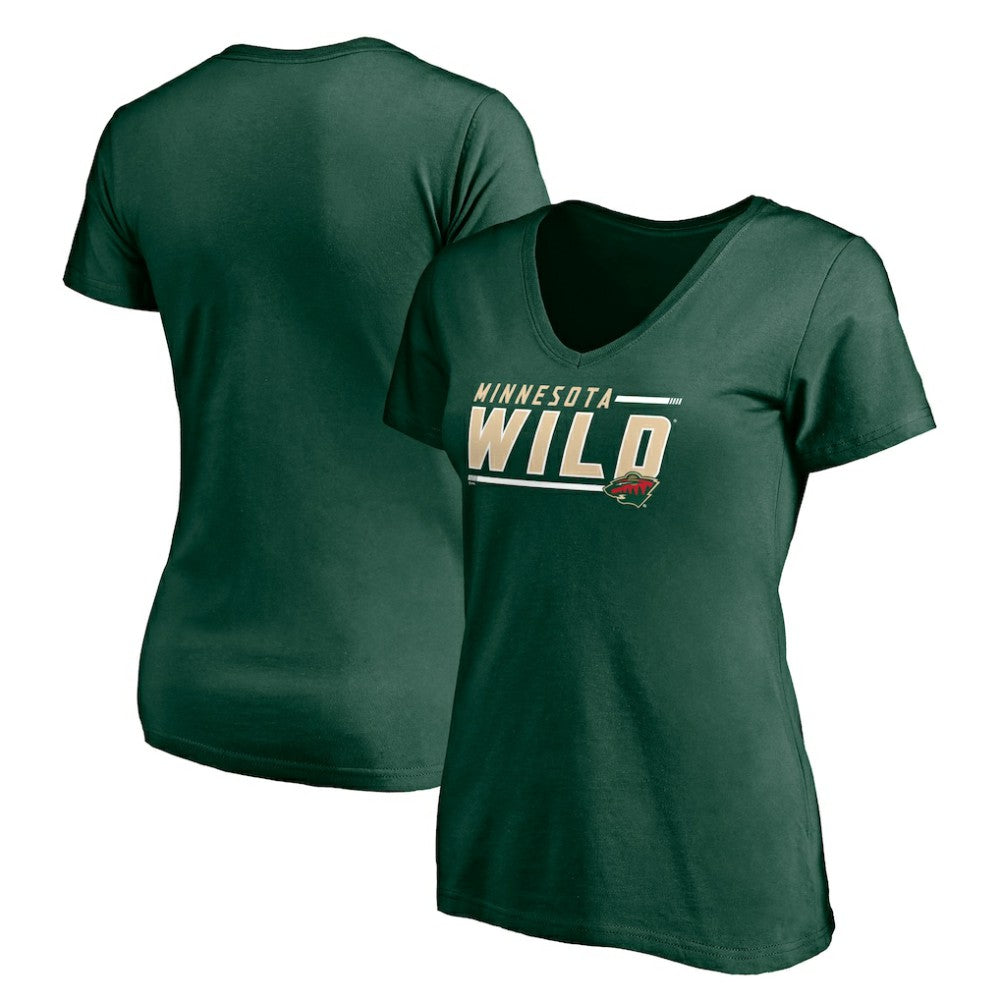 Minnesota Wild Women's Mascot In Bounds V-Neck T-Shirt For Sale