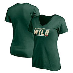Minnesota Wild Women's Mascot In Bounds V-Neck T-Shirt For Sale
