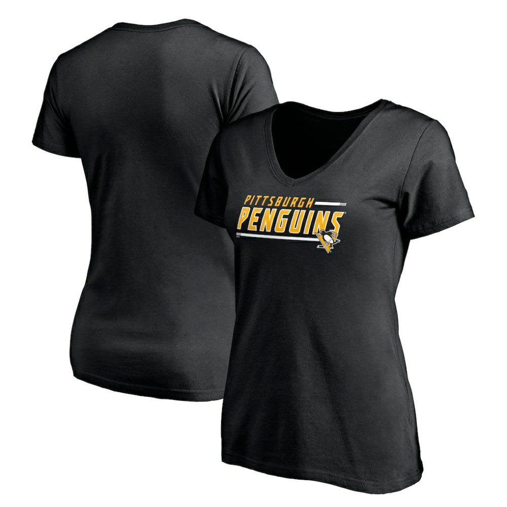 Pittsburgh Penguins Women's Mascot In Bounds V-Neck T-Shirt For Sale