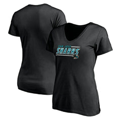 San Jose Sharks Women's Mascot In Bounds V-Neck T-Shirt On Sale