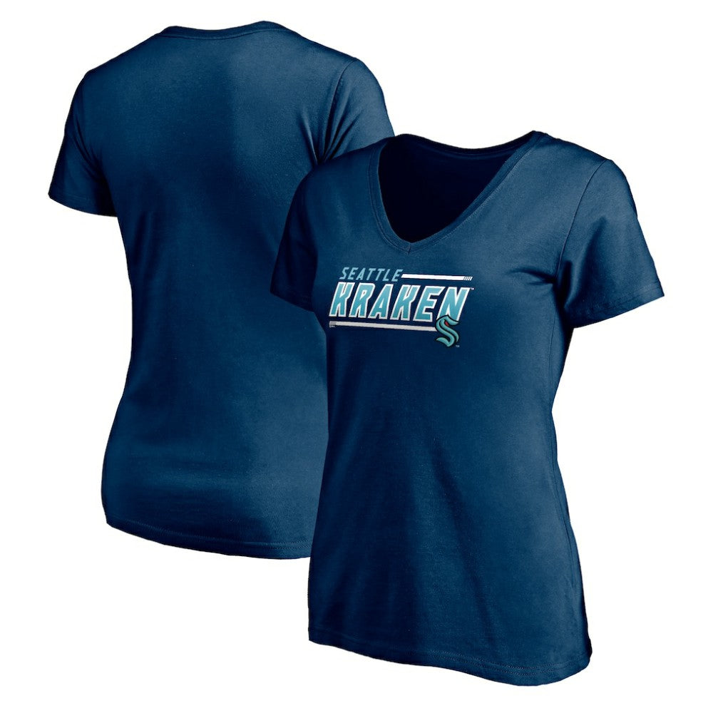 Seattle Kraken Women's Mascot In Bounds V-Neck T-Shirt Online