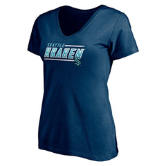 Seattle Kraken Women's Mascot In Bounds V-Neck T-Shirt Online