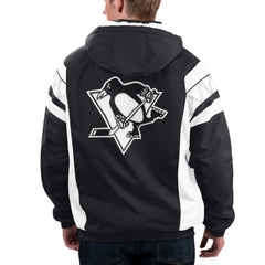 Pittsburgh Penguins Starter x NHL Black Ice Home Team Half-Zip Pullover Hoodie On Sale