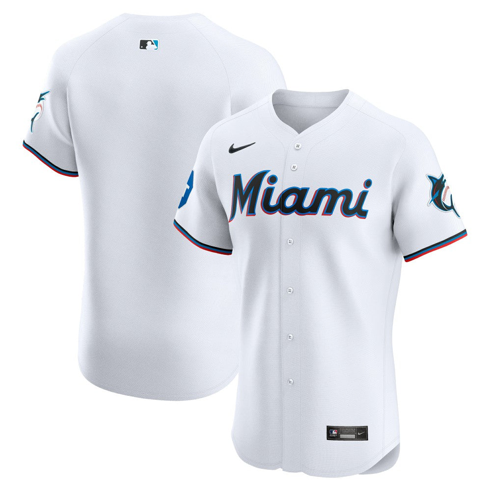 Miami Marlins Nike Home Elite Patch Jersey | MLB Discount