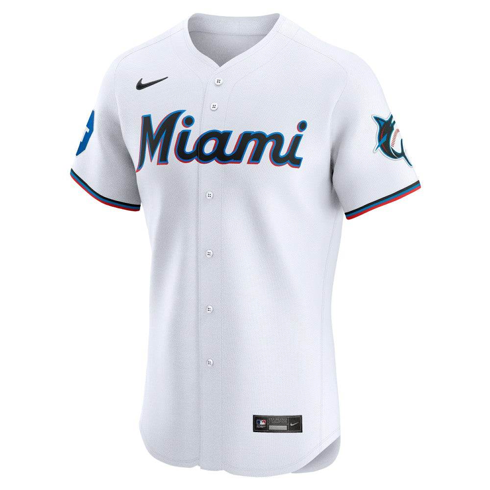 Miami Marlins Nike Home Elite Patch Jersey | MLB Discount