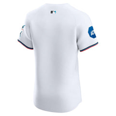 Miami Marlins Nike Home Elite Patch Jersey | MLB Discount