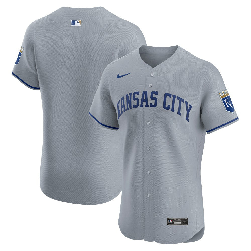 Kansas City Royals Nike Road Vapor Premier Elite Patch Jersey | MLB New