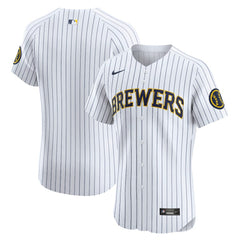 Milwaukee Brewers Nike Alternate Vapor Premier Elite Patch Jersey | MLB New