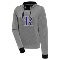 Colorado Rockies Antigua Women's Axe Bunker Tri-Blend Pullover Hoodie | MLB New