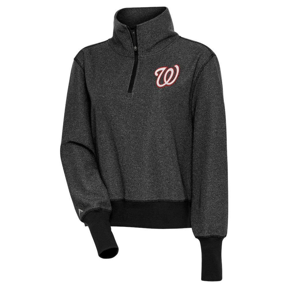 Washington Nationals Antigua Women's Upgrade Half-Zip Pullover Top | MLB Shop