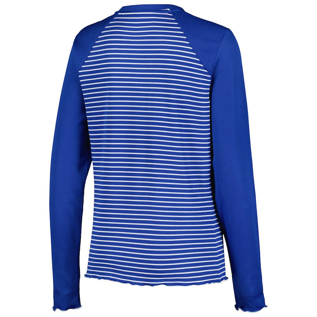 Buffalo Bills  Antigua Women's Maverick Waffle Henley Long Sleeve T-Shirt