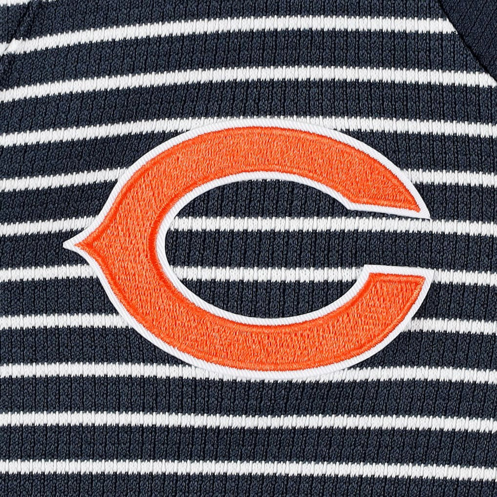 Chicago Bears  Antigua Women's Maverick Waffle Henley Long Sleeve T-Shirt