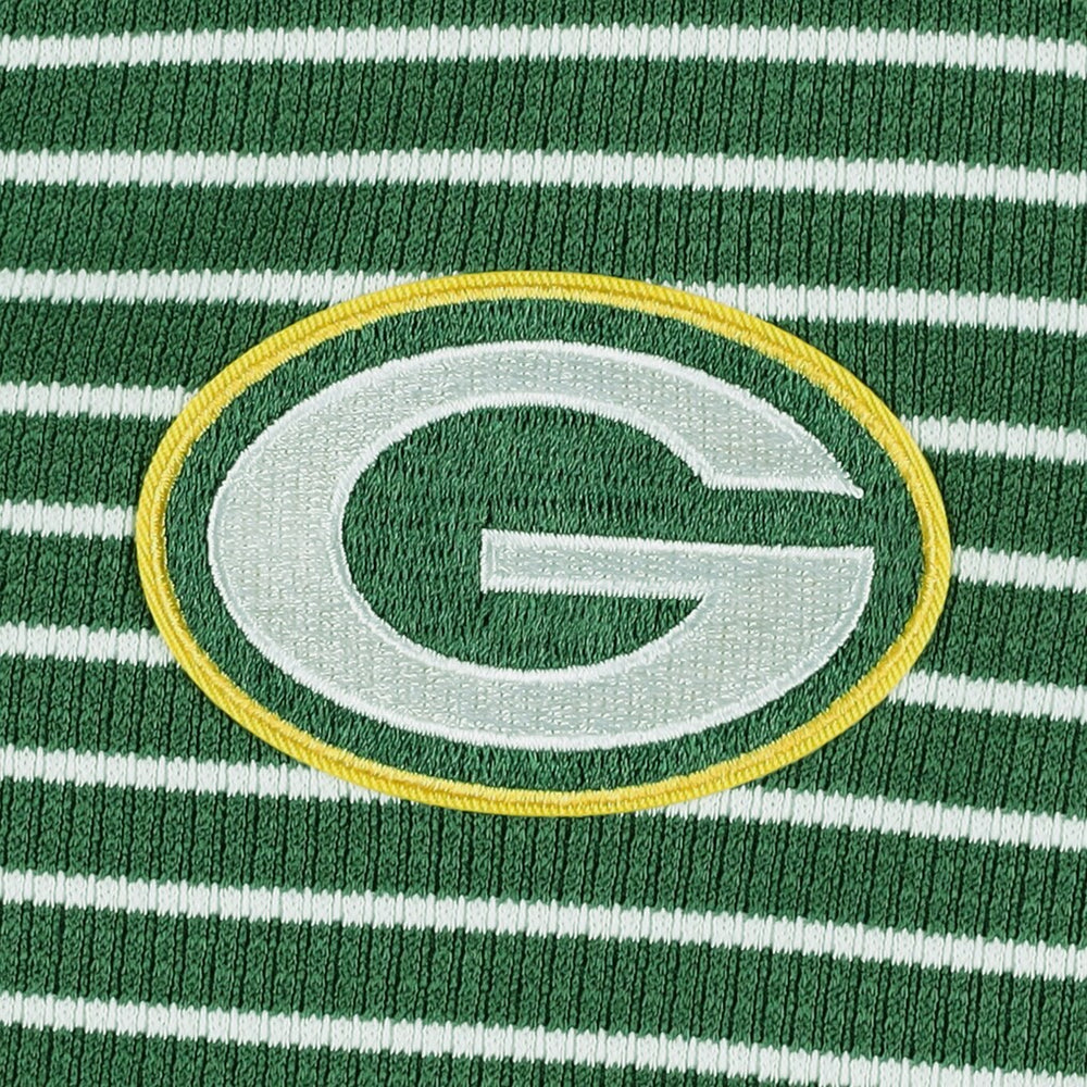 Green Bay Packers  Antigua Women's Maverick Waffle Henley Long Sleeve T-Shirt