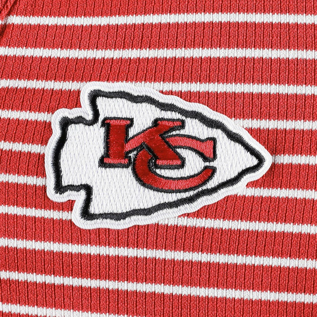 Kansas City Chiefs  Antigua Women's Maverick Waffle Henley Long Sleeve T-Shirt