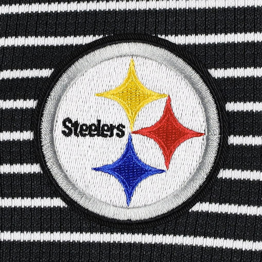 Pittsburgh Steelers  Antigua Women's Maverick Waffle Henley Long Sleeve T-Shirt